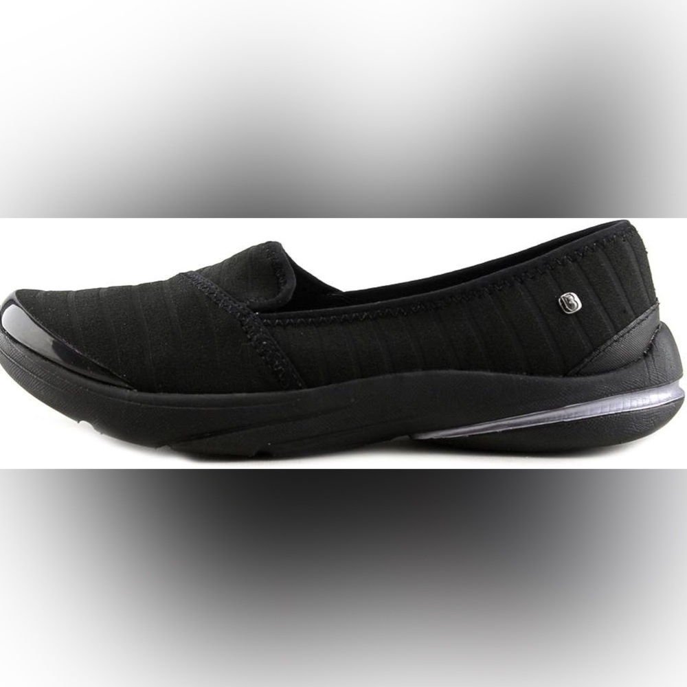 BZees Lakeside Women Round Toe Synthetic Black Flats